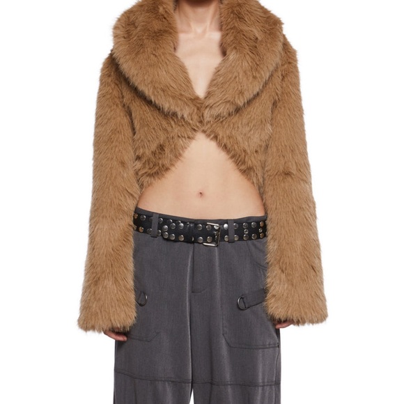 Dolls Kill Tan Teddy Jacket - Picture 7 of 7